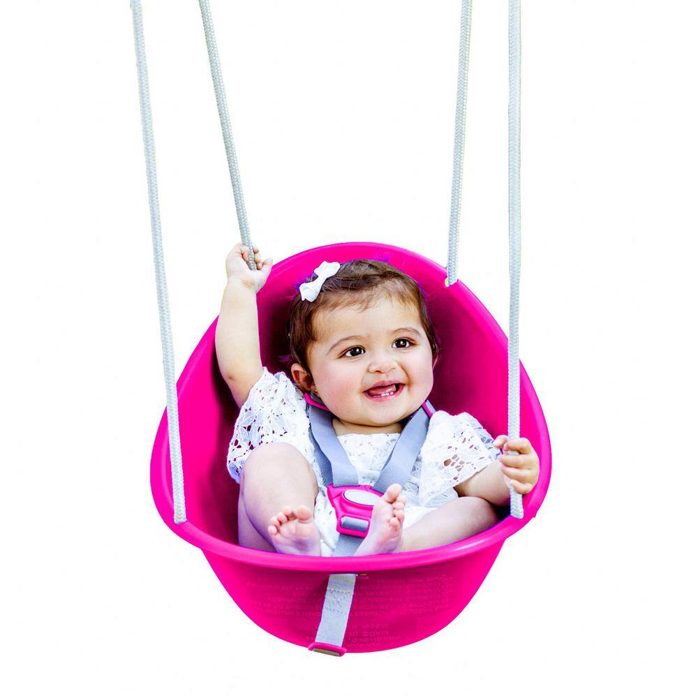 FLYBAR Swurfer Coconut Pink Toddler Baby Swing SW54070P The Home Depot