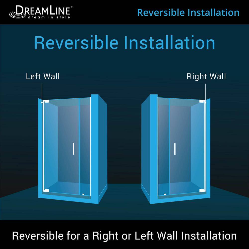 Elegance-LS 31" to 33" Frameless Clear Glass Pivot Shower Door