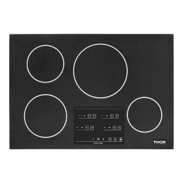 Thor Kitchen 30 in.  Glass Induction Cooktop in Black with 4 Elements