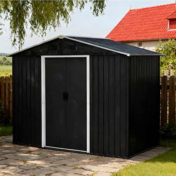 8 ft. x 4 ft. Metal Shed with Sliding Door (32 sq. ft. )