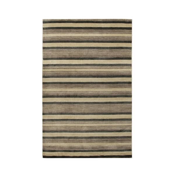 Multicolored 5 ft. x 8 ft. Handmade Wool Lori Toni Area Rug