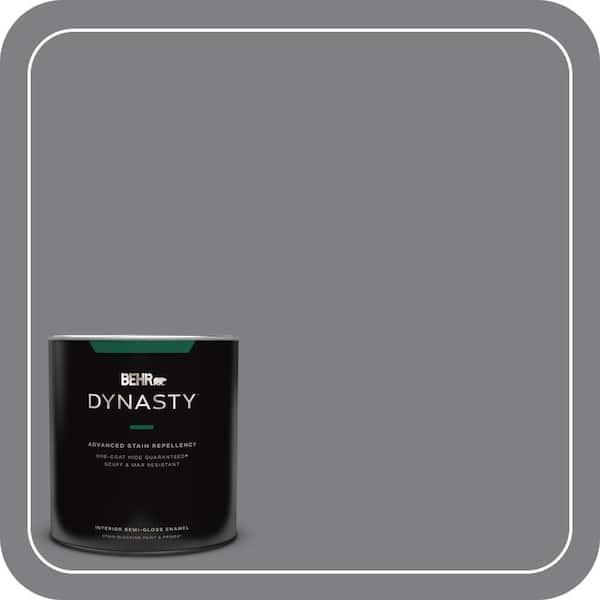 BEHR DYNASTY 1 qt. #T12-10 Game Over Semi-Gloss Enamel Interior Stain-Blocking Paint and Primer