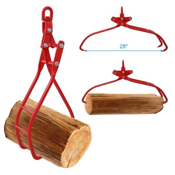thumbnail interactive-video image 1 of NICCOO 2 Serrated Claw Hook,Log Lifting Tongs, Heavy Duty Grapple Timber Claw,Lumber Skidding 1 of 13