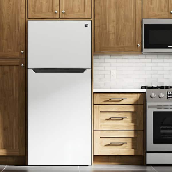 KENMORE 30 in. 18.1 Cu Ft Top Mount Refrigerator, white Metallic
