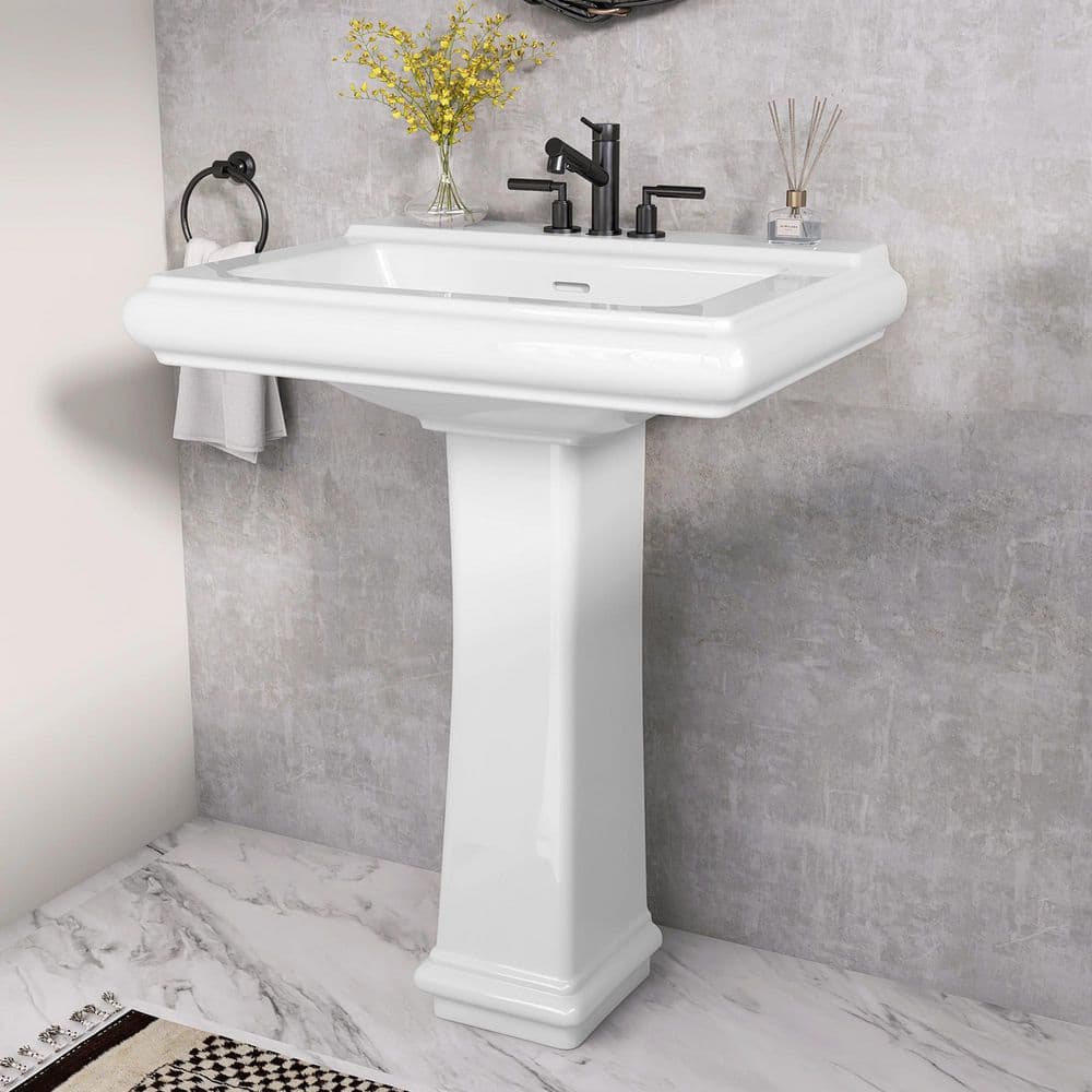 Vanilla　0206 white-zeafive-pedestal-sinks-