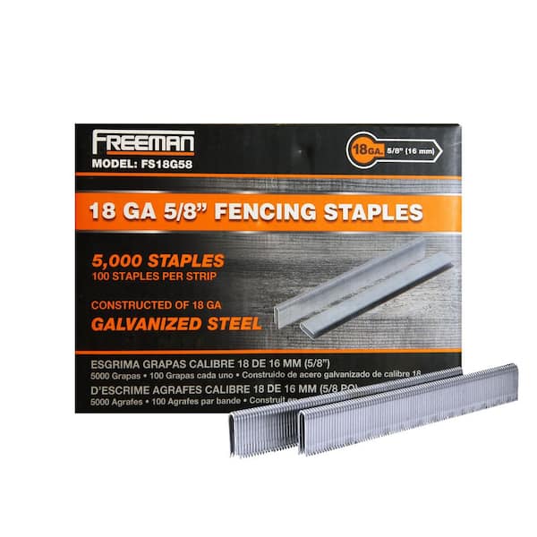18-Gauge 5/8 in. Glue Collated Barbed Fencing Staples (5000-Count)