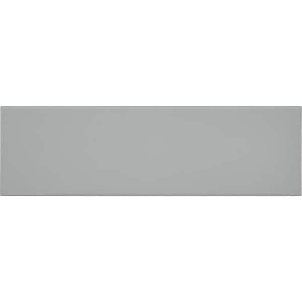 Daltile Stencil Grey 4 in. x 6 in. Glazed Porcelain Flat Sample Tile