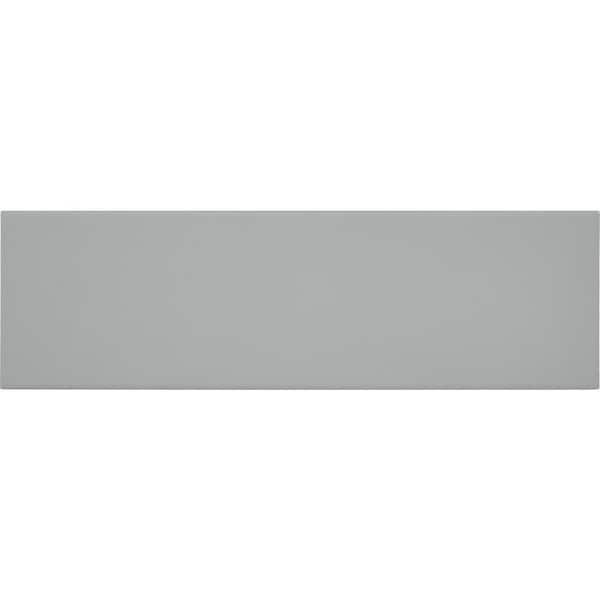 Daltile Stencil Grey 4 in. x 12 in. Glazed Porcelain Flat Floor and Wall Tile (8.72 sq. ft./case)
