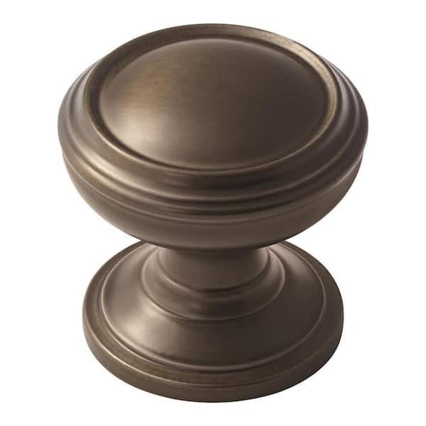 Amerock Revitalize 1-1/4 in (32 mm) Diameter Caramel Bronze Round Cabinet Knob