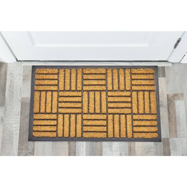 Coconut Fiber Coir Doormats for Outside with Heavy Duty Weather