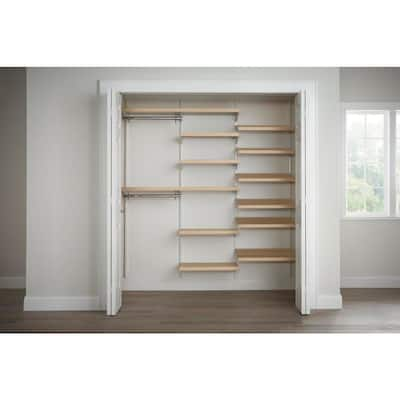 Double Hang Closet Wire Shelving System - 18d x 84h