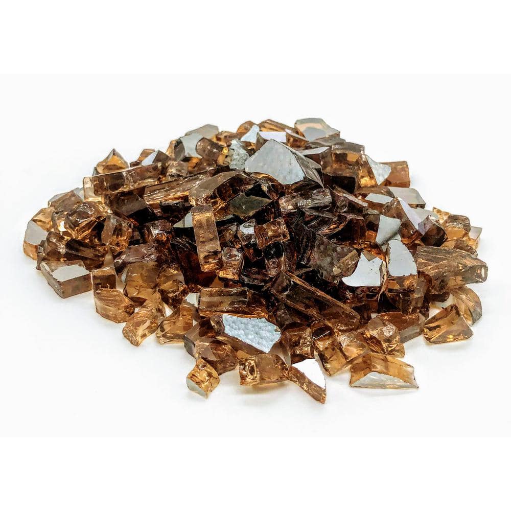 Copper Reflective Tempered Fire Glass Beads for Fire Pits