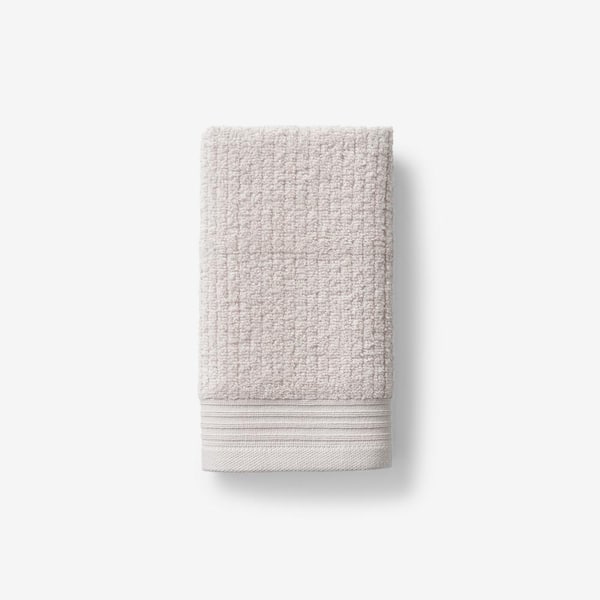 The Company Store Green Earth Quick Dry White Solid Cotton Single Hand Towel