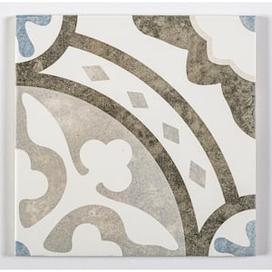 Luv Amore Black/White/Gray 8 in. x 8 in. Smooth Matte Porcelain Floor and Wall Tile (8.17 sq. ft./Case)