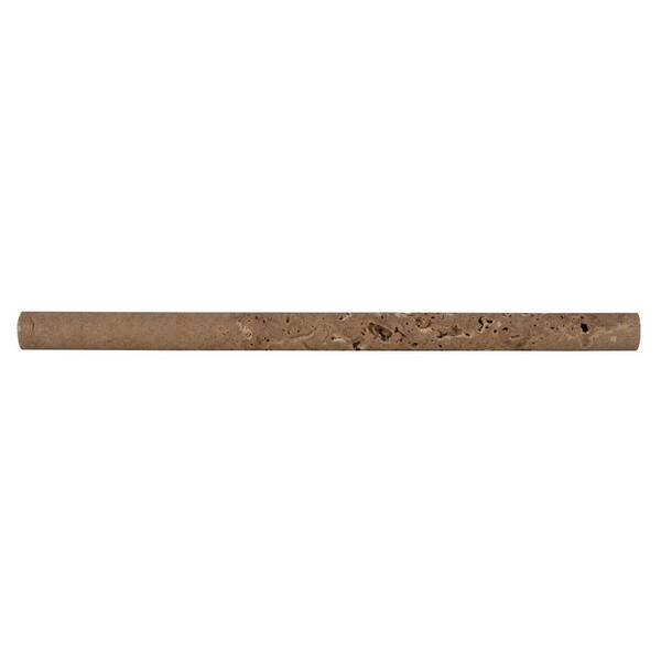 MSI Noche Pencil Molding 3/4 in. x 12 in. Travertine Wall Tile (1 ln. ft.)