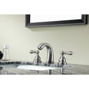 Merchant 8 in. Widespread 2-Handle Bathroom Faucet in Brushed Nickel
