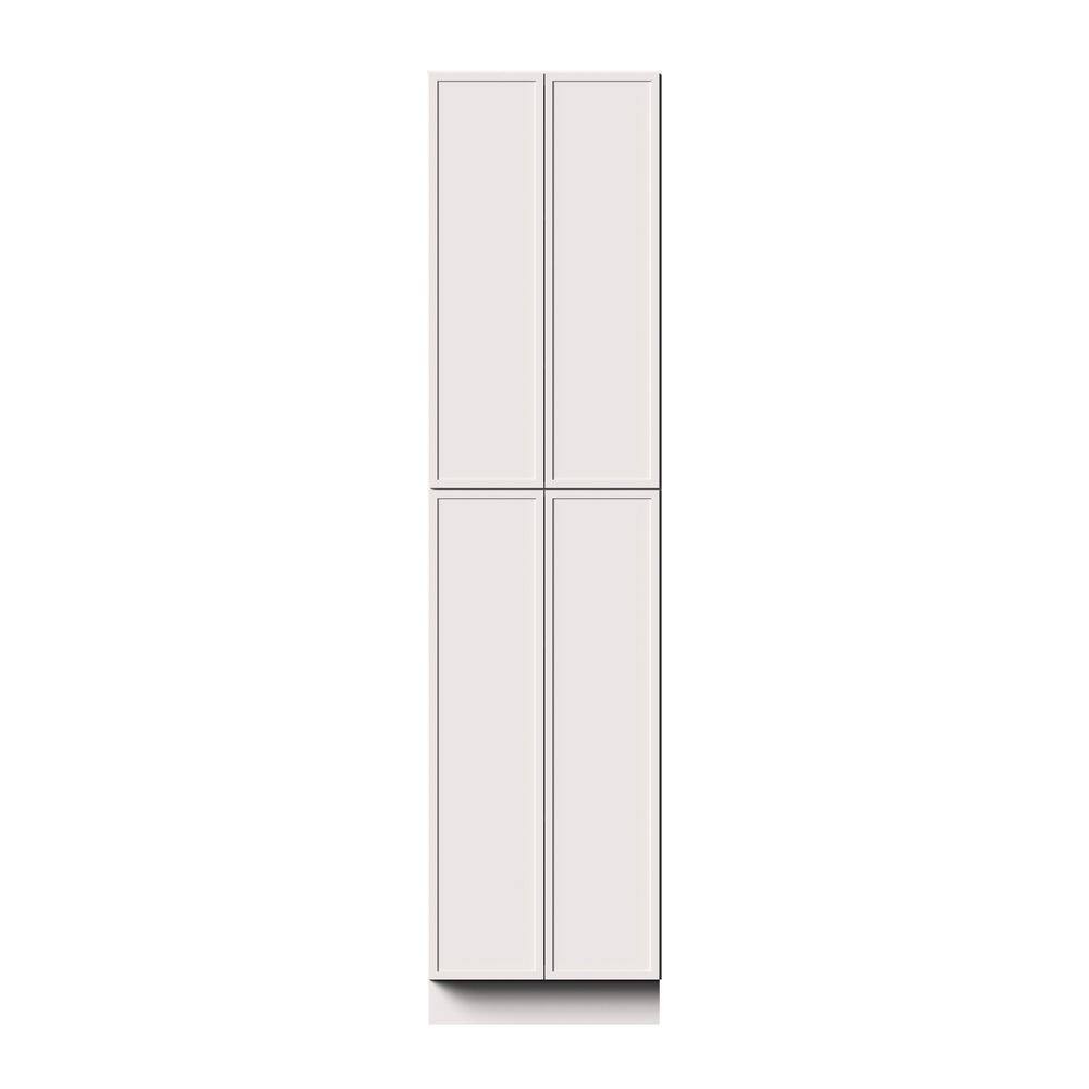 24 in. W x 27 in. D x 96 in. H RTA Solid Wood Pantry Kitchen Cabinet in Snow White Full Overlay Design price history on PriceWatchPro