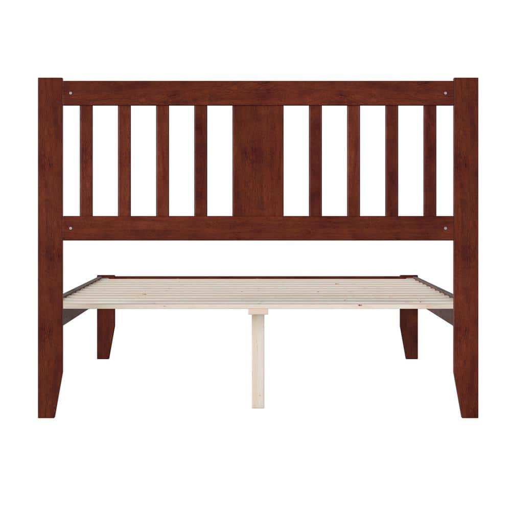 Tahoe Classic Walnut Mission-Inspired Full Bed with USB Charger