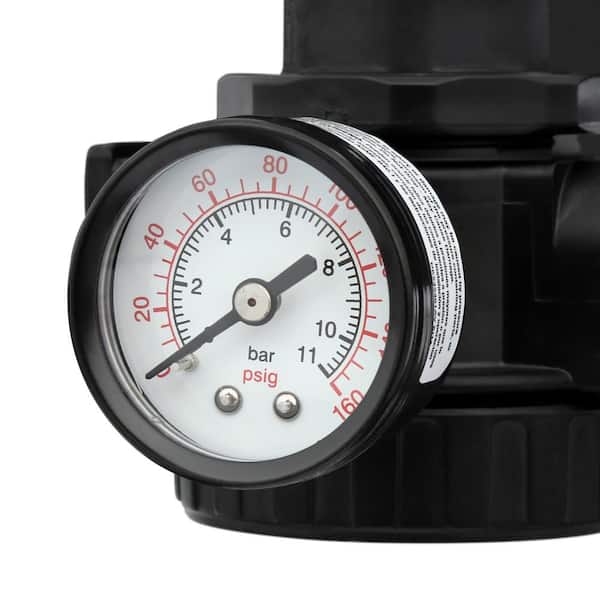7728 air pressure regulator with pressure gauge