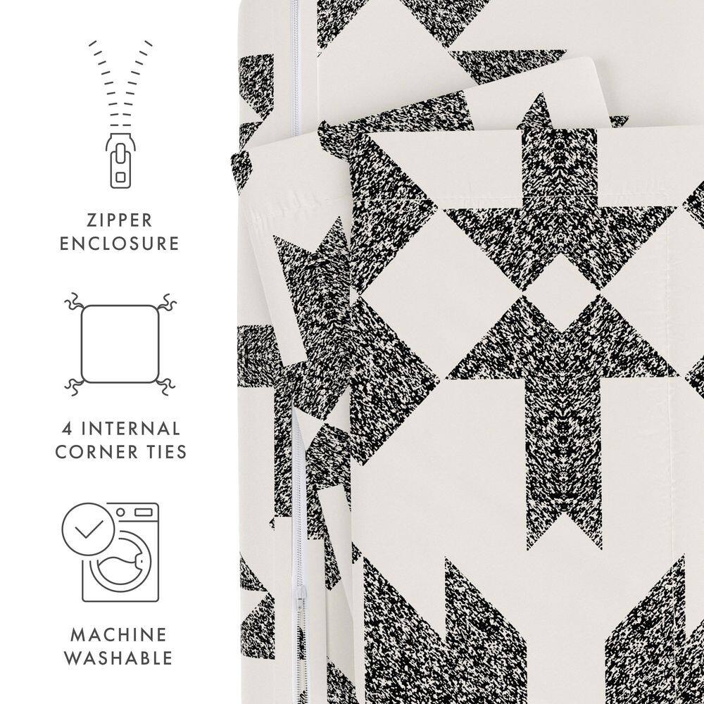 Gray Adobe Diamond Print Reversible Full/Queen Duvet Cover Set