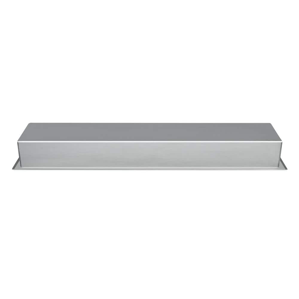 Brushed Stainless Steel Triple Shelf Shower Niche