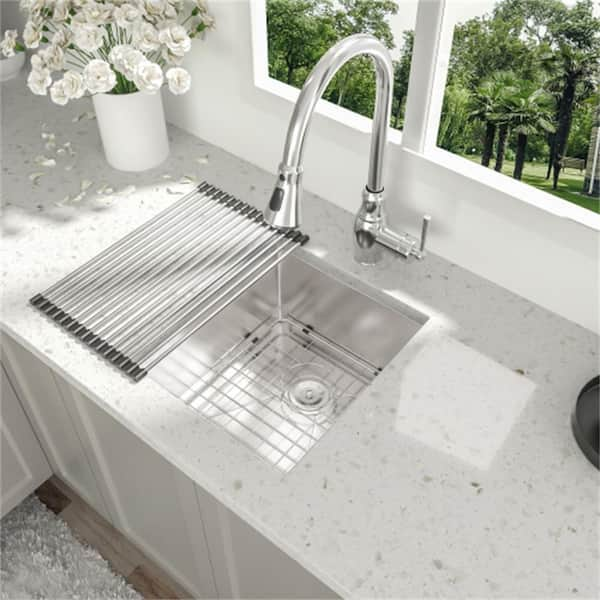 RCORB3030WS-Stainless 16 Gauge 30 in. Butterfly Corner Undermount Workstation Kitchen Sink with Accessories