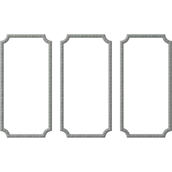 13.35 Sq. Ft. Unfinished Polyurethane Sussex Floral Panel Moulding Kit (Triple Panel)