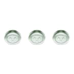 2.99 in. LED Silver Battery Operated Puck Light (3-Pack)