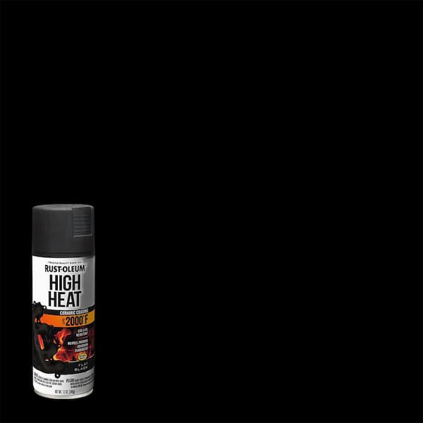 Rust-Oleum Automotive 12 oz. High Heat Flat Black Protective Enamel Spray Paint (6-Pack)