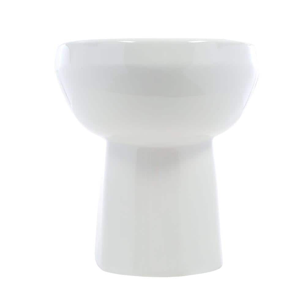 White Round Dual Flush High Efficiency Toilet Bowl