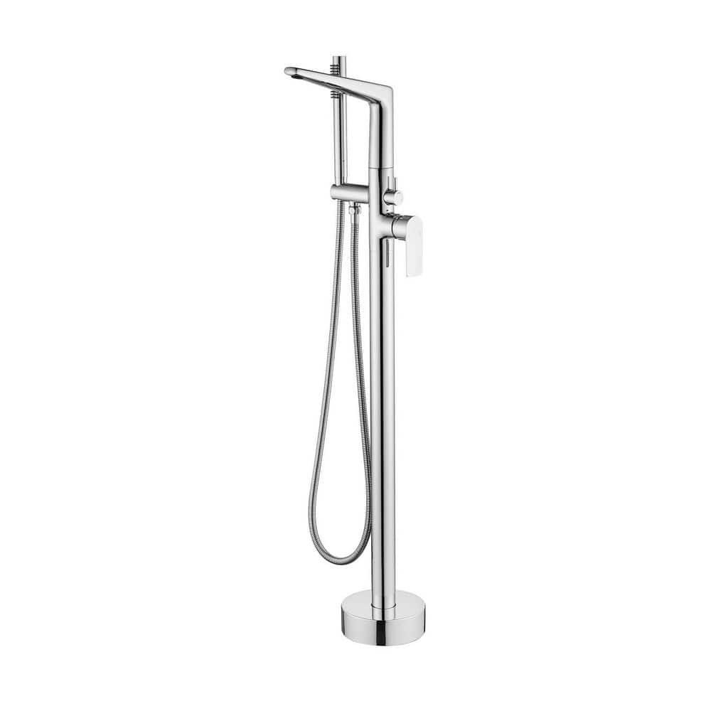 41.0 in. H Single-Handle Floor Mount Tub Faucet with Hand Shower in Chrome price history on PriceWatchPro