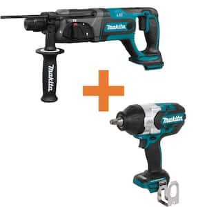 18V LXT 7/8 in. SDS-Plus Concrete/Masonry Rotary Hammer Drill and 18V LXT Brushless High Torque 1/2 in. Impact Wrench