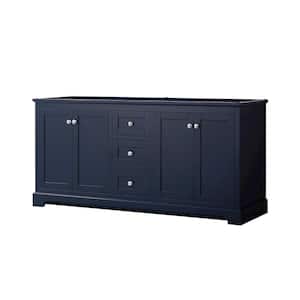 Avery 71 in. W x 21.75 in. D x 34.25 in. H Double Bath Vanity Cabinet without Top Dark Blue