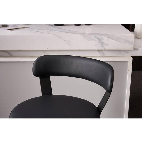 Home Office Ashley 24 Black Low Back Metal Swivel