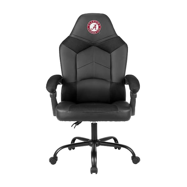 IMPERIAL Univ Of Alabama Black Polyurethane Oversized Office Chair with Reclining Back