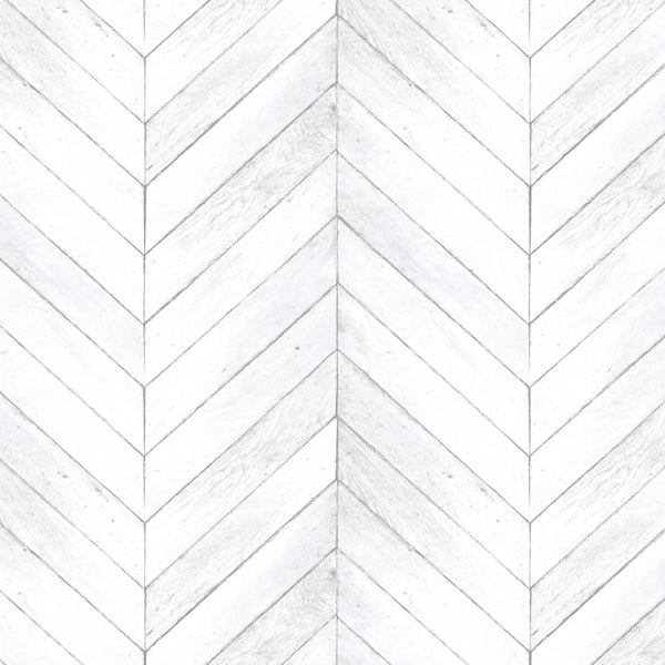 Patton Chevron Wood Vinyl Strippable Roll (Covers 55 sq. ft.)