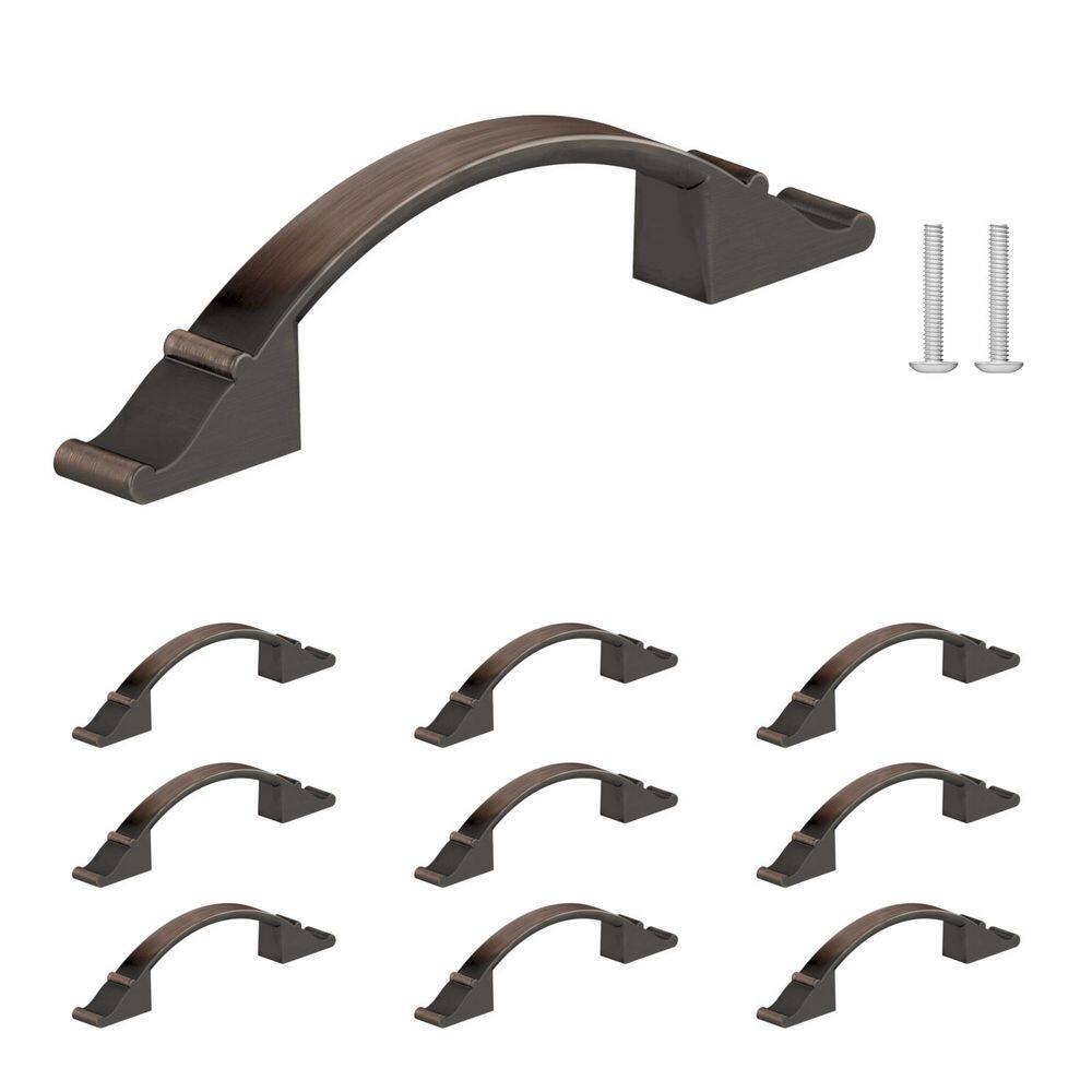 (10-Pack) Teramo Collection 3-in (76 mm) or 3 3/4-in (96 mm) Vintage Brushed Oil-Rubbed Bronze Cabinet Arch Pull price history on PriceWatchPro