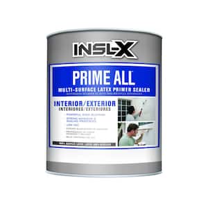 Prime All Designer 1 qt. White Interior and Exterior Flat Water-Based Acrylic Latex Primer