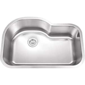 Specialty Series Stainless Steel 32 in. Single Bowl Undermount Kitchen Sink