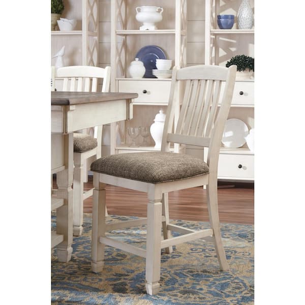 Bolanburg Beige Polyester Counter Height Bar Stool