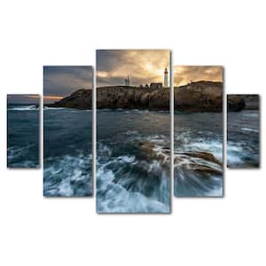 40 in. x 58 in. "The Lighthouse" by Mathieu Rivrin Printed Canvas Wall Art
