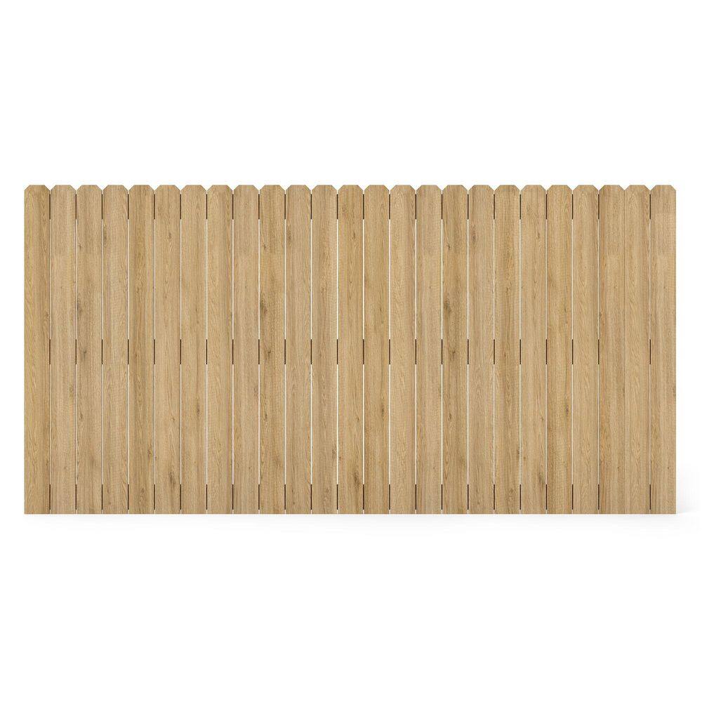 9/16 in. L x 5-1/2 in. W x 6 ft. H Wood Dog-Ear Fence Picket for Garden Fences (20-Pack) price history on PriceWatchPro
