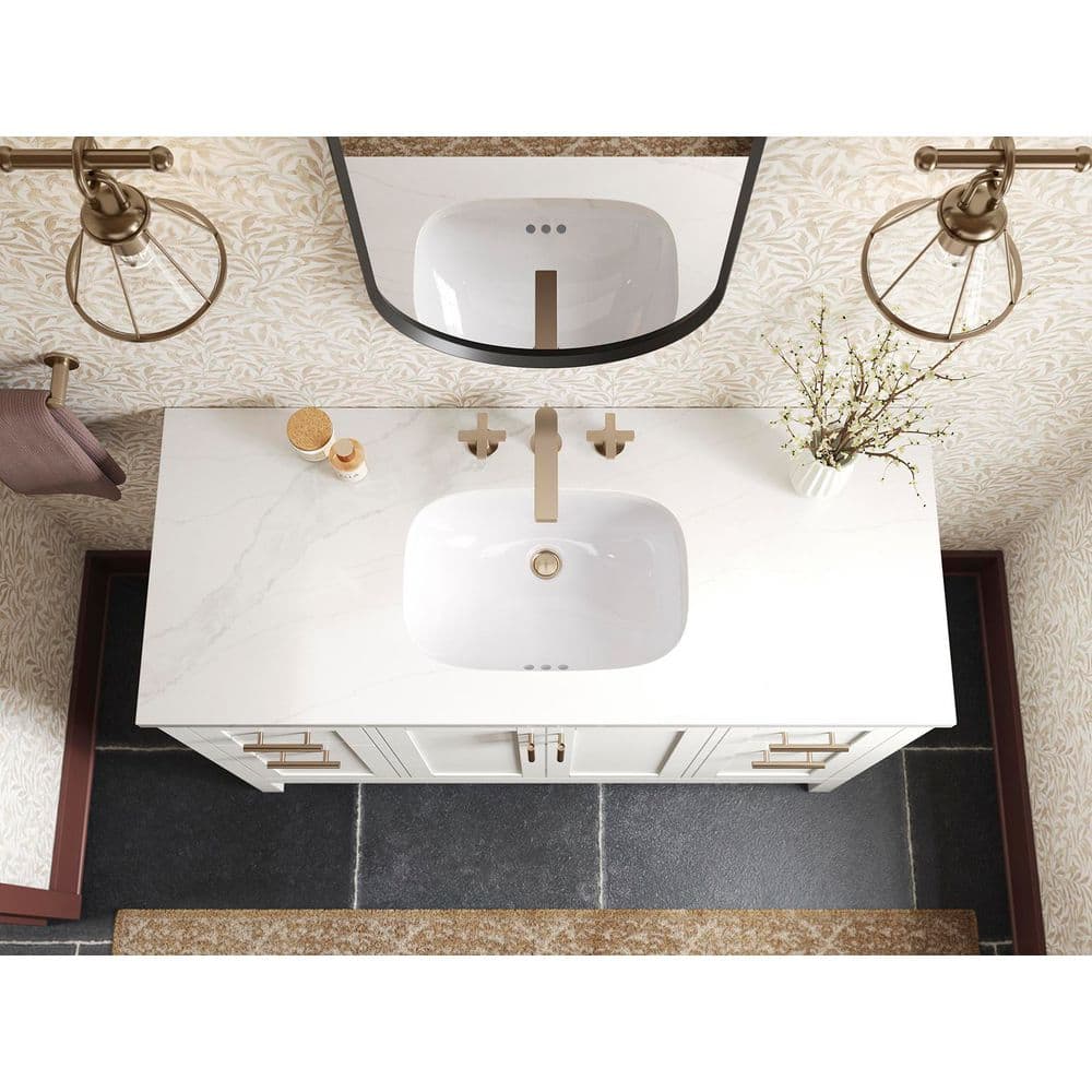 Matte Black 36" x 18" Rectangular Bathroom Vanity Mirror