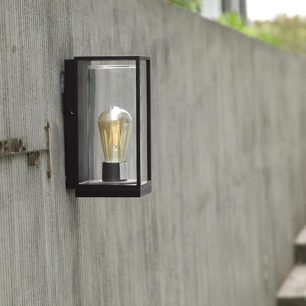 1-Light Bronze Outdoor Sconce Wall Mount Light