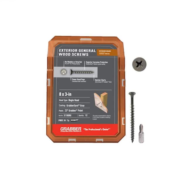 #8 3 in. Philips Bugle-Head Wood Deck Screws (1 lb. Pack)