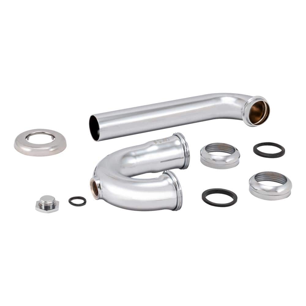 Eastman 1-1/4 Inch Chrome Brass P-Trap with Cleanout