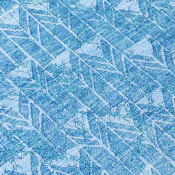 Blue 10 ft. x 14 ft. Geometric Indoor / Outdoor Area Rug