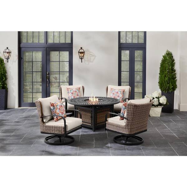 hazelhurst 5 piece fire bistro set