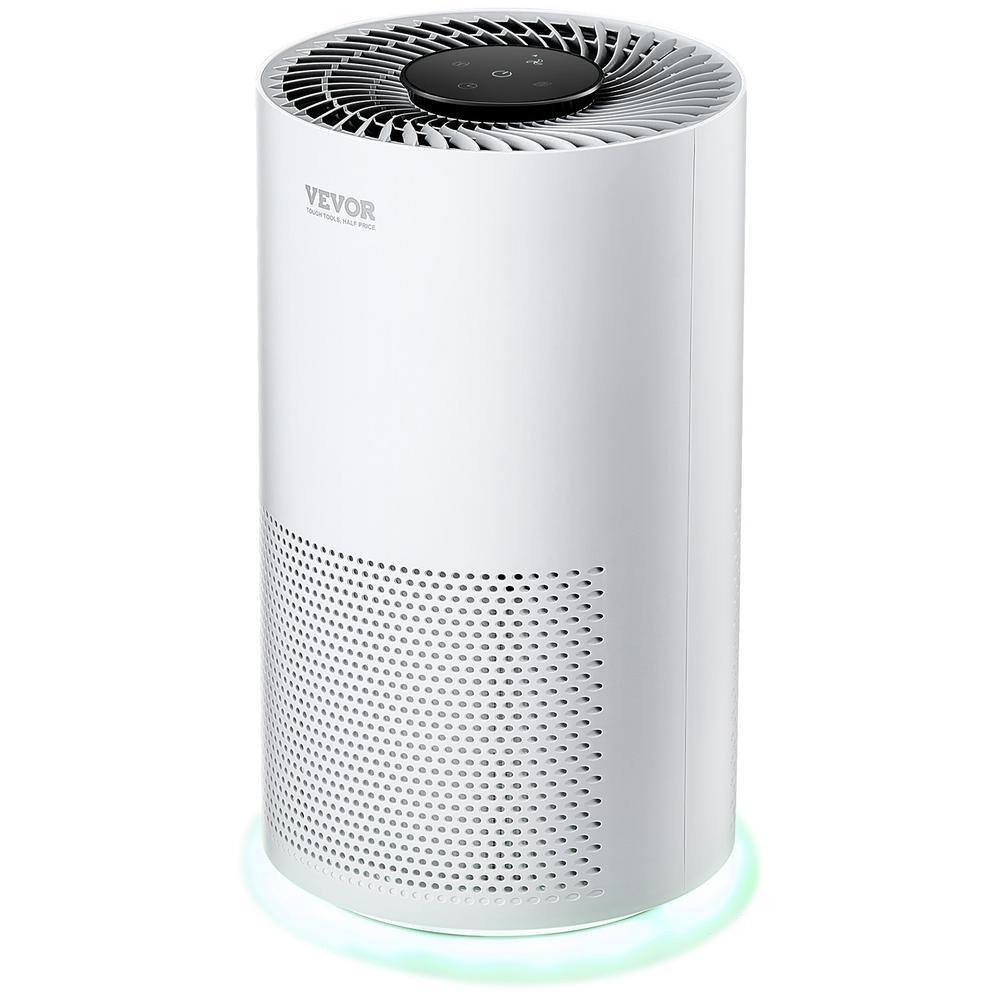 Air Purifier H13 HEPA Layer 1,200 sq. ft/h Smart Air Purifier with Speed Control & Child Lock Guard Air Cleaner White