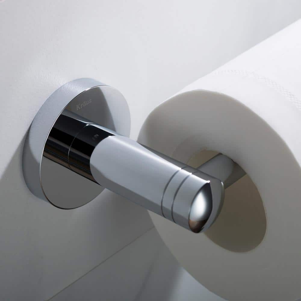 Elie Modern Chrome Wall Mount Toilet Paper Holder